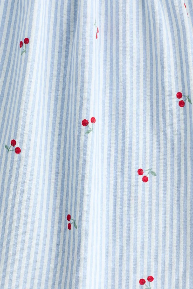 اتش اند ام فستان منقوش من القطن